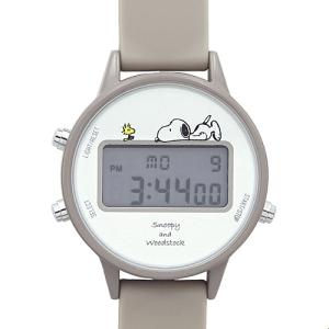 フィールドワーク スヌーピー/缶ケース付き デジタルウォッチ 腕時計 シリコンベルト/ウッドストック グレー PNT025-2 GYの商品画像