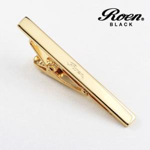 半額！●Roen BLACK(ロエン　ブラック)/タイバー　ロゴ　ブラス　真鍮　イエローゴールドカラー　ROT-002(取）｜ajewelry
