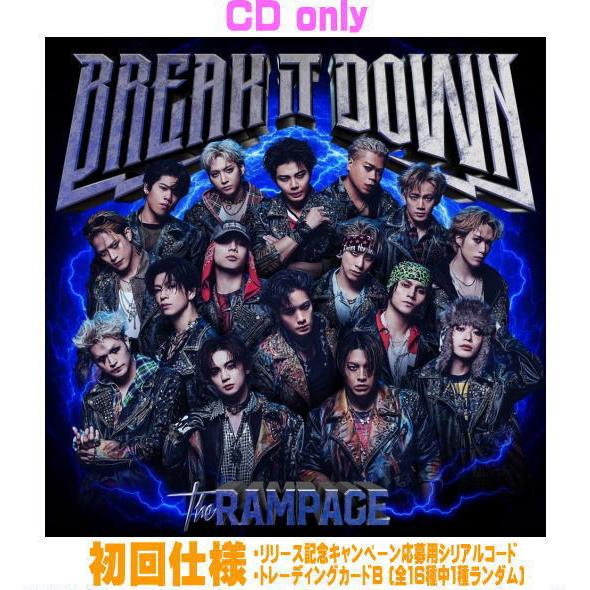 初回仕様 シリアルコード トレカB THE RAMPAGE from EXILE TRIBE CD/...