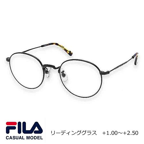 シニアグラス 老眼鏡 リーディンググラス/FILA(フィラ) UV&amp;ブルーライトカット 4度数/マッ...