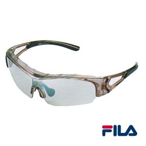 花粉・粉塵・風除け・UVカット /FILA（フィラ）　花粉グラス　メガネ/クリアブラウン　SF8602-1/20170(取)