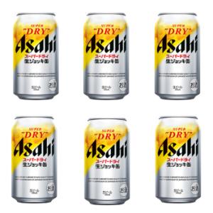 ビール アサヒジョッキ缶 340缶6本パック 泡ビール ポイント消化 家飲み｜ajima-saketen