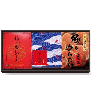 【送料無料】梅の香ひじき・こだわり明太子の３点セット
