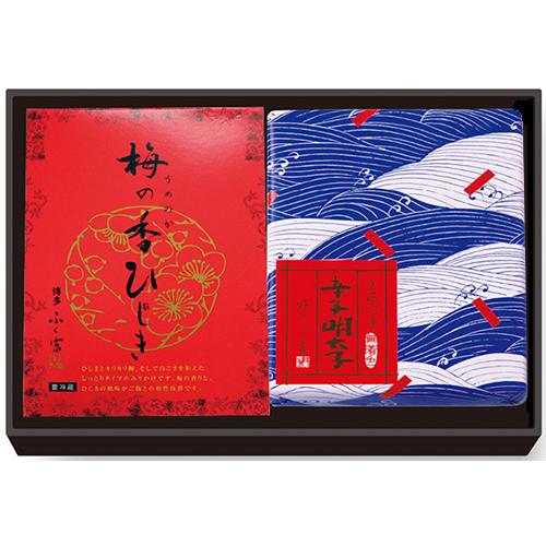 【送料無料】梅の香ひじき・無着色辛子明太子の詰合せ