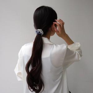 ヘアアクセサリー ヘアゴム 髪留め 大きめ ヘ...の詳細画像3