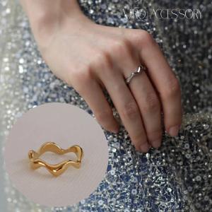 リング ajiro accessory  指輪 ステンレス 金属アレルギー対応 ゴールド シルバー レディース R056