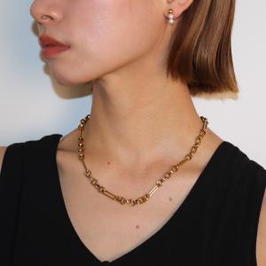 ネックレス ajiro accessory  サージカル ステンレス チェーン レディース アレルギー対応 ゴールド メンズライク 錆びない シンプル N079｜AJIRO ACCESSORY