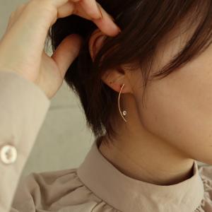 BOTTEGA VENETA（ボッテガ・ヴェネタ） ピアス シルバー CHAIN HOOP
