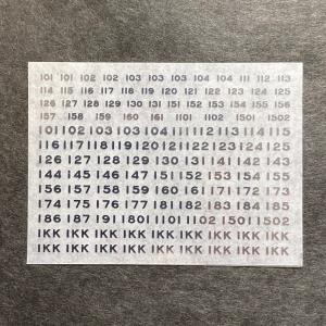 IKK100系メタリック車番標記(1/80)