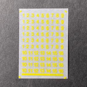 新幹線屋根上号車表記（黄色）