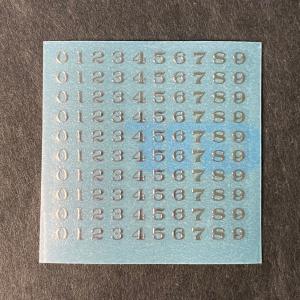 汎用車番インレットD・μ(1/80スケール)