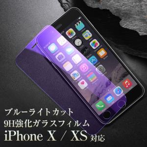 iPhoneX / XS ブルーライトカット 強化ガラスフィルム｜ajisuki