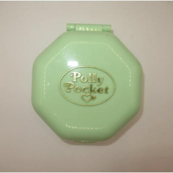 【SPIRAL】90's★Polly Pocket★ポーリーポケット★コンパクト★八角形★グリーン★...