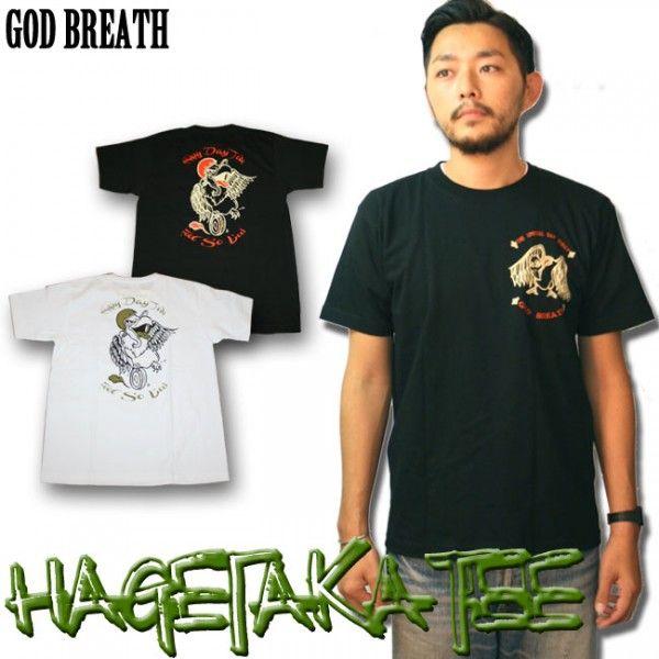 ajito God Breath ゴッドブレス ハゲタカ Tシャツ バイカー バイク モータースポー...