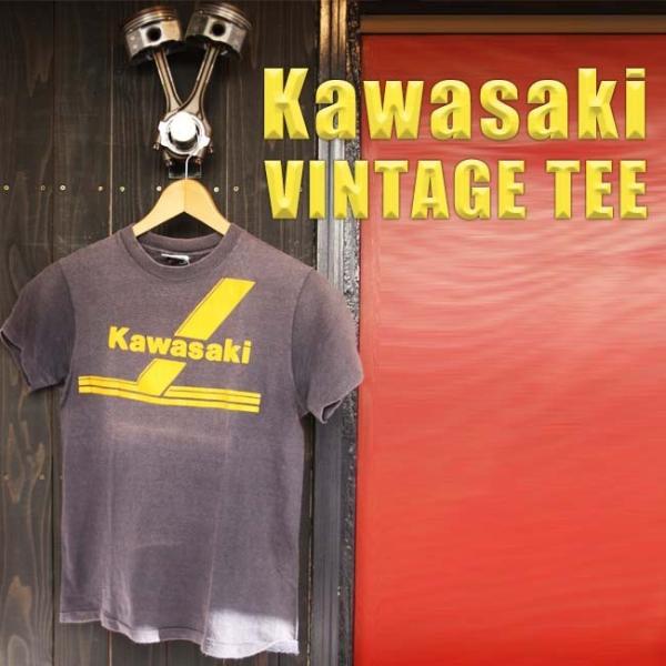 ajito KAWASAKI Trans Am Vintage Tee カワサキ トランザム ロゴ ...