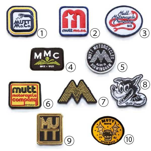 MUTT MOTORCYCLES APPAREL Mutt Patch Pack 2020 ばら売り...