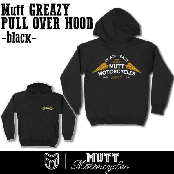 MUTT MOTORCYCLES APPAREL Mutt GREAZY PULL OVER HOO...