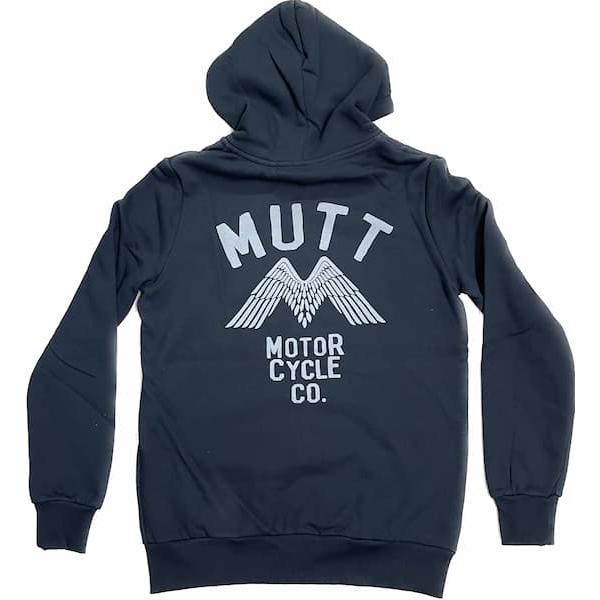 MUTT MOTORCYCLES APPAREL WINGS HOOD BLACK マットモーターサ...
