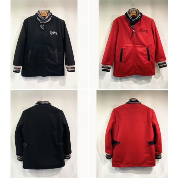 SAVOYCLOTHING　Leather Tab Donky Wool Melton Car Co...