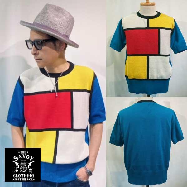 SAVOY CLOTHING Mondrian Composition Summer Knit サヴ...