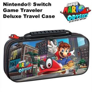 【Nintendo SWITCH】  ニンテンドー スイッチ ケース スーパーマリオ オデッセイ デラックス トラベル ケース キャリングケース スイッチライト、有機EL対応｜ajmart