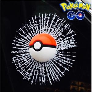 ポケモン おもしろステッカー モンスターボール 3d 立体 ステッカー シール 車 カーステッカー ウィンドウ 窓 ウィルマート