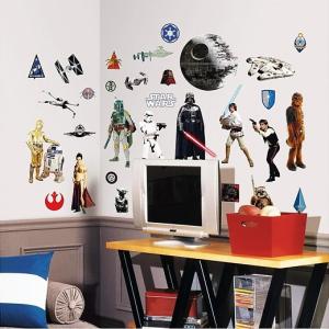 【Roommates】【Star Wars】スターウォーズ クラシック ウォールステッカー デカール/RMK1586SCS /ウォールシール/壁用/壁紙/ルームメイツ/はがせる