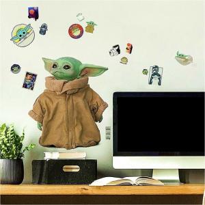 【Roommates】【The Mandalorian】マンダロリアン グローグー ザ・チャイルド ウォールステッカー ベビーヨーダ/デカール/4477/ウォールシール/スターウォーズ