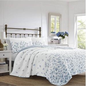 ローラアシュレイ シングル デュベカバーとピローケースセットニーシャ/ラベンダー LAURA ASHLEY ベッドカバー ピロカバー 3点セット ローラ