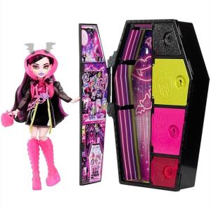 【Monster High】 モンスターハイ スカルティメイト・シークレット ネオン・フライト ドールとファッションのセット ドラキュラ/サプライズ/おもちゃ/フィギュア