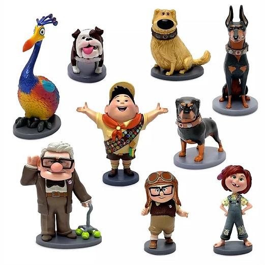 US ディズニーストア 公式 カールじいさんの空飛ぶ家 9P フィギュアセット Up Deluxe ...