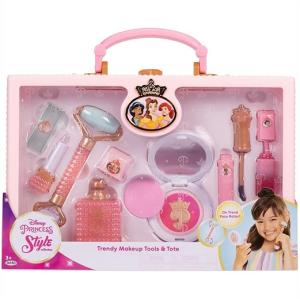 【Disney Princess】 ディズニー プリンセス スタイルコレクション トレンディ メイクアップ トートバッグ/メイクツール/8つの異なる遊び道具/おもちゃ/クリスマ