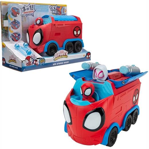 【Spidey スパイディ】 スパイディ ウェブ スピニング ホーラー 回転式運搬車 3IN1 変形...