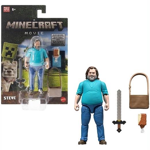 【Minecraft Movie】 マインクラフト ムービー スティーブ アクションフィギュア＆アク...
