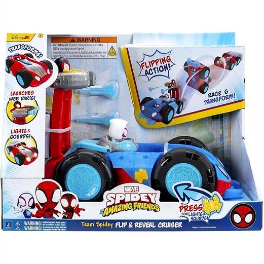 【Spidey スパイディ】 スパイディ フリップ＆リビール・クルーザー 変形ビークル/スパイダーマ...