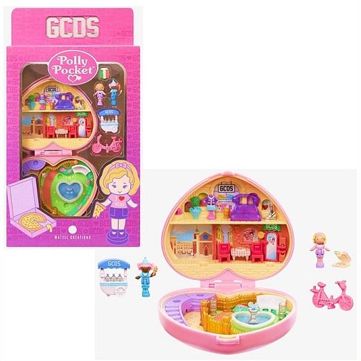 Polly Pocket ポーリーポケット × GCDS コンパクト マイクロドール＆プレイセット/...