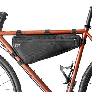 GORIX (ゴリックス) フレームバッグ ロードバイク 自転車 大容量 3L 撥水防水ジッパー 細い トライアングルバッグ (GX-FB WEB) おの商品画像