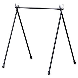 FIELDOOR アウトドアハンガーラック 【Sサイズ/マットブラック】 簡単組み立て 収納バッグ付 ランタン 衣類 シュラフ 食器 クッカーの商品画像