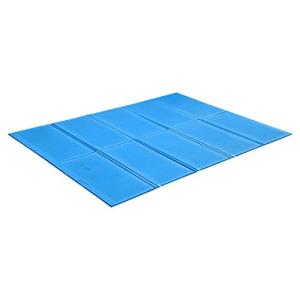 FIELDOOR 折りたたみプールマット 【ブルー】 200cm×150cm 厚さ1cm プール底 デコボコ軽減 保護 ケガ防止 滑り止め レジャーマット 安全 遮熱 厚手の商品画像