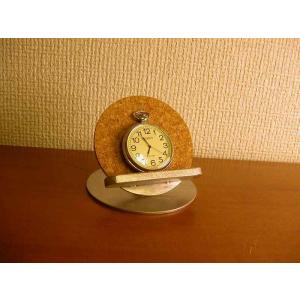 懐中時計スタンド ブラック横開き懐中時計ディスプレイスタンド : AK