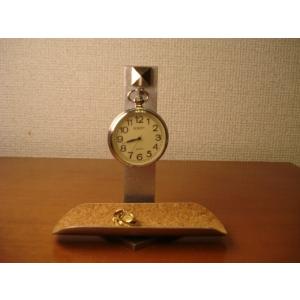 懐中時計スタンド ブラック横開き懐中時計ディスプレイスタンド : AK