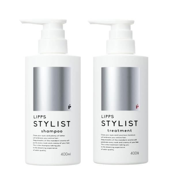 LIPPS リップス スタイリスト シャンプー 400ml ＆トリートメント 400g 本体セット ...
