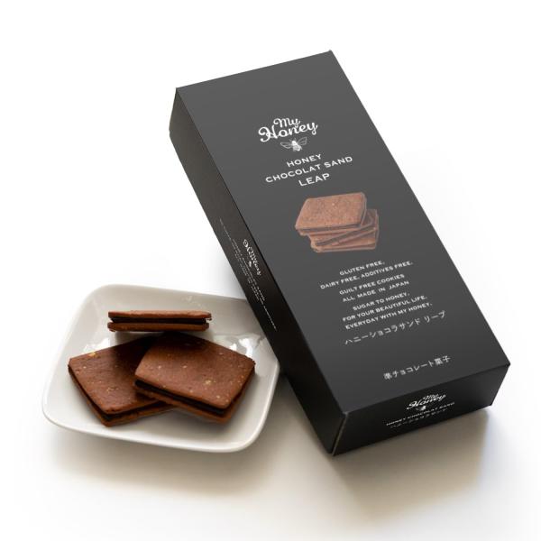 生はちみつ専門店 MY HONEY マイハニー ハニーショコラサンド リープ LEAP 小箱入り5枚...