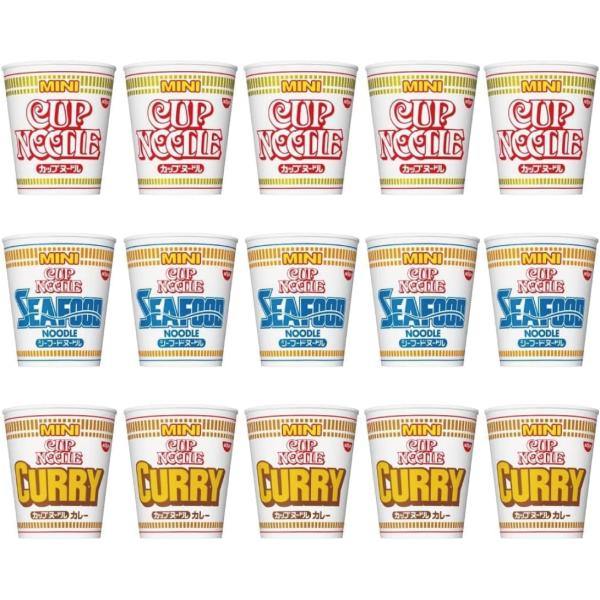 日清 カップヌードルミニ 3種15食 詰め合わせセット (3種15食)