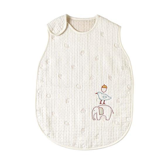 ふくふくガーゼ（6重ガーゼ）スリーパー Hoppetta guri（ベビーサイズ）【20211004...