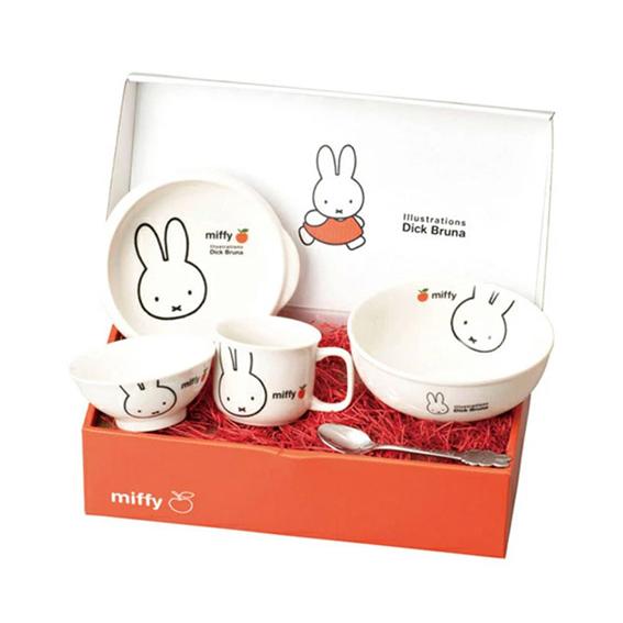 miffy apple 子ども食器ギフトセット 金正陶器【242740】ミッフィー 陶磁器 日本製 ...