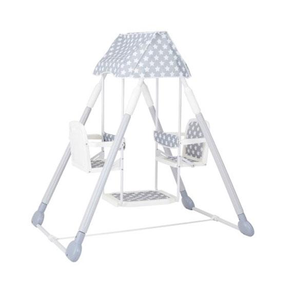 【ラッピング不可】お部屋であそぼ！2人乗りブランコ 野中製作所【5130】屋外 室外両用 遊具 2才...