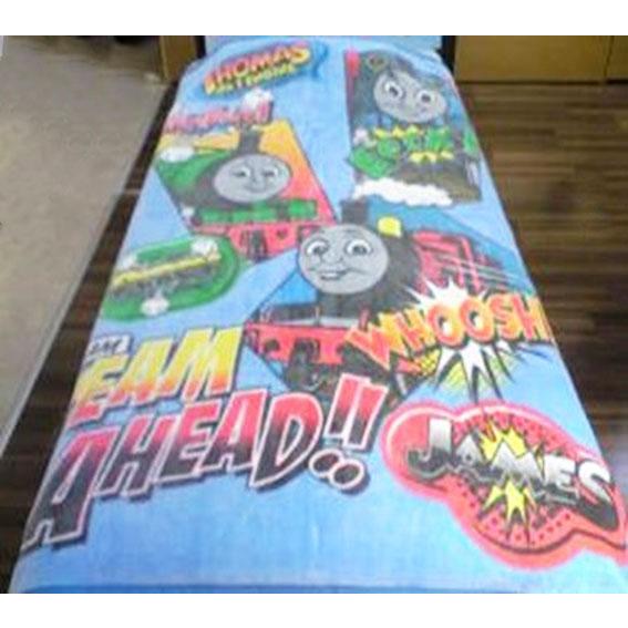 ジュニアサイズ綿毛布(毛羽部分) トーマス 西川【WCH0809208】130×180cm【TH42...