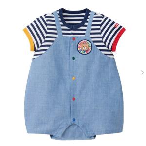 ミキハウス mikihouse ホットビスケッツ 重ね着風 ショートオール【72-1303-495】赤ちゃん 子供服 男の子 HOT BISCUITS【爆買】【超PayPay祭】