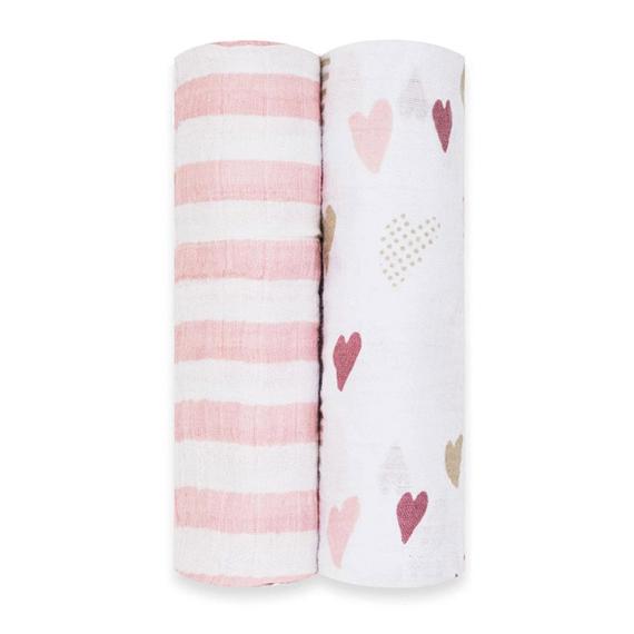 エイデンアンドアネイ モスリン コットン 2枚セット ハートブレイカー【4055】日本正規品商品 お...